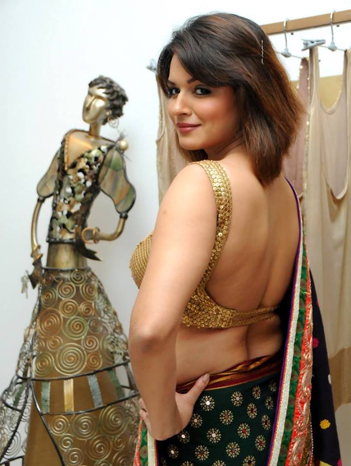 backless saree blouse black