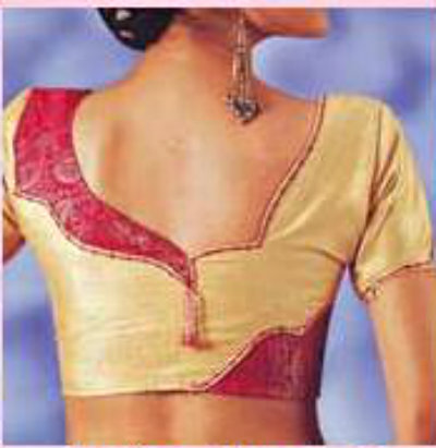 Back Side Catalogue Silk Saree Blouse Back Neck Designs