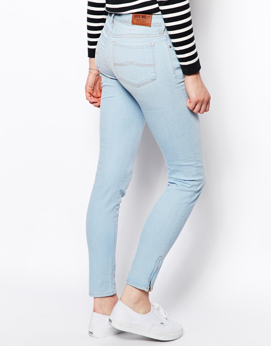 ankle length skinny fit jeans
