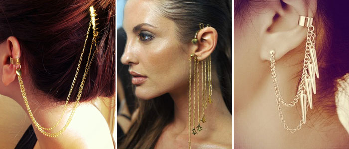 Different types of ear cuffs