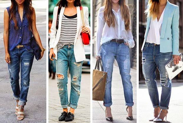 Rolled-up Jeans