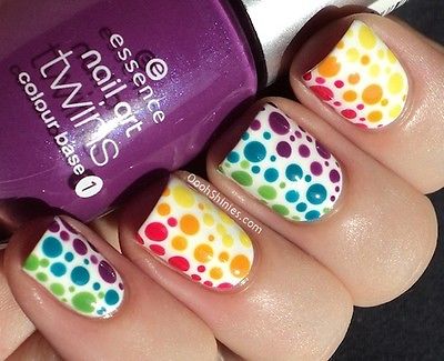 Colorful polka dots