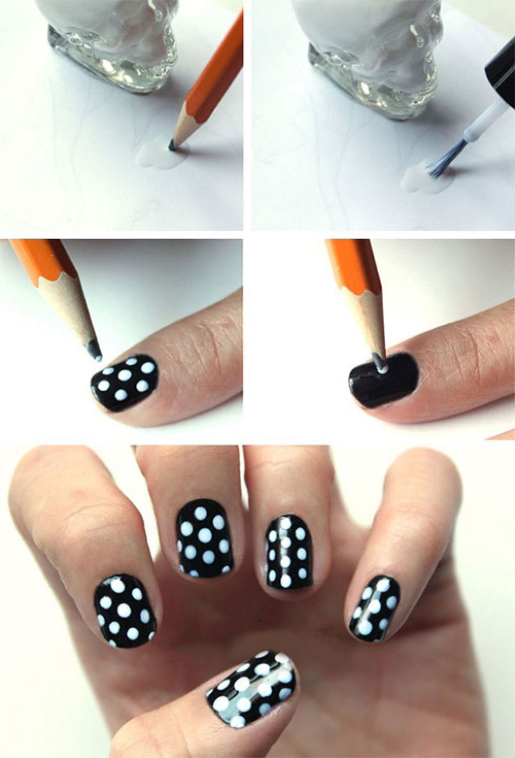 Easy Flower Nail Art Using Toothpick Only! 