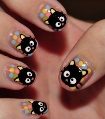 Cute animal nail art