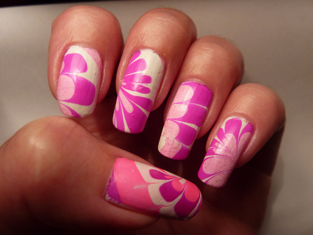 More marble nail art designs