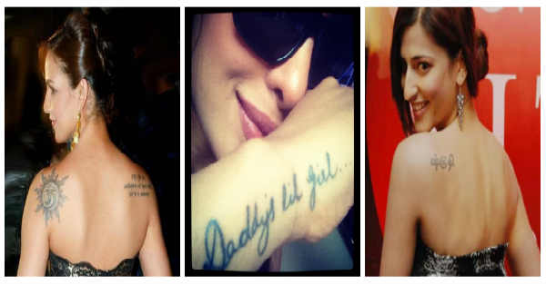 Tattoo trends among Indian celebs