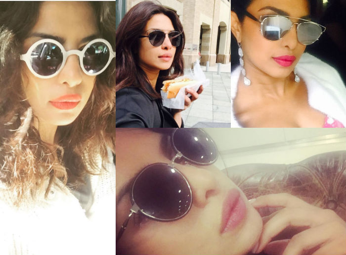Priyanka Chopra in sunglasses.