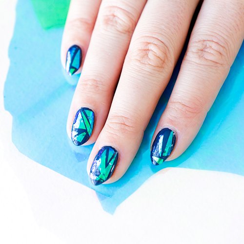 Trending now: glass manicure