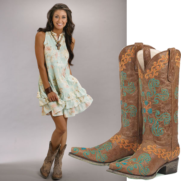 Boots with dress