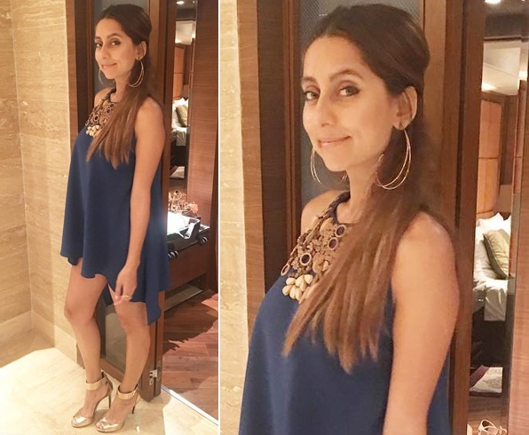 Anusha Dandekar's outfit for an event held recently