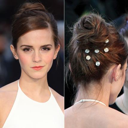 Check out how Emma Watson's take on hair gems