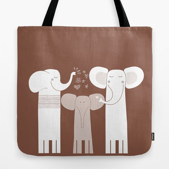Tote bags with cute animals