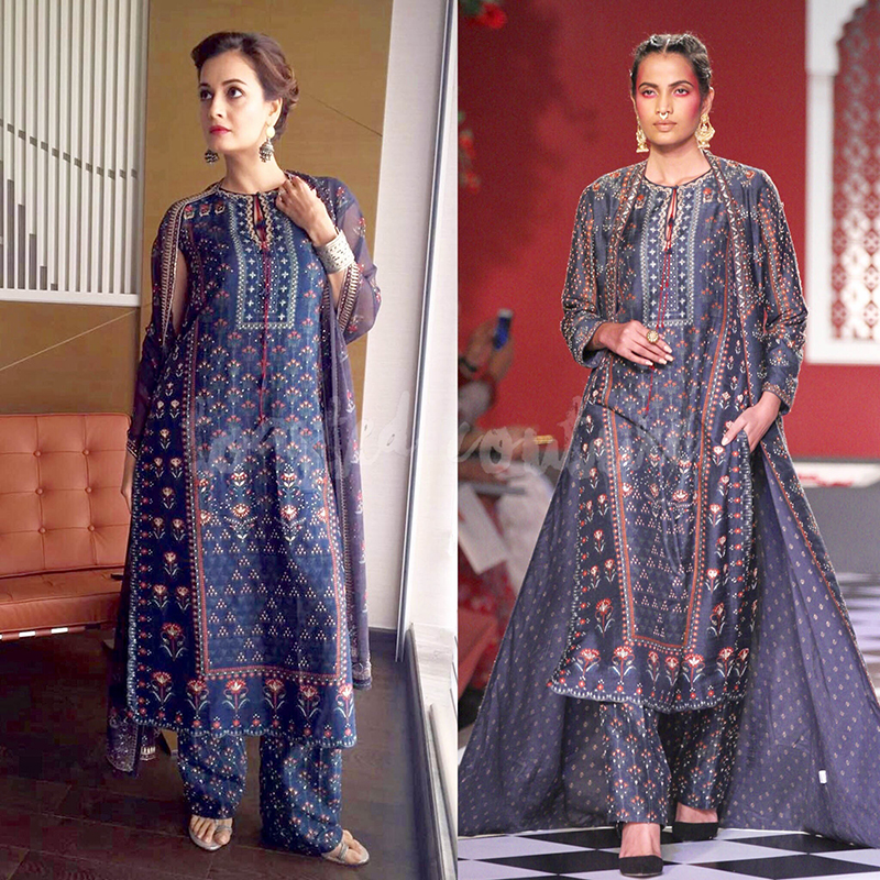 Dia Mirza in Anita Dongre