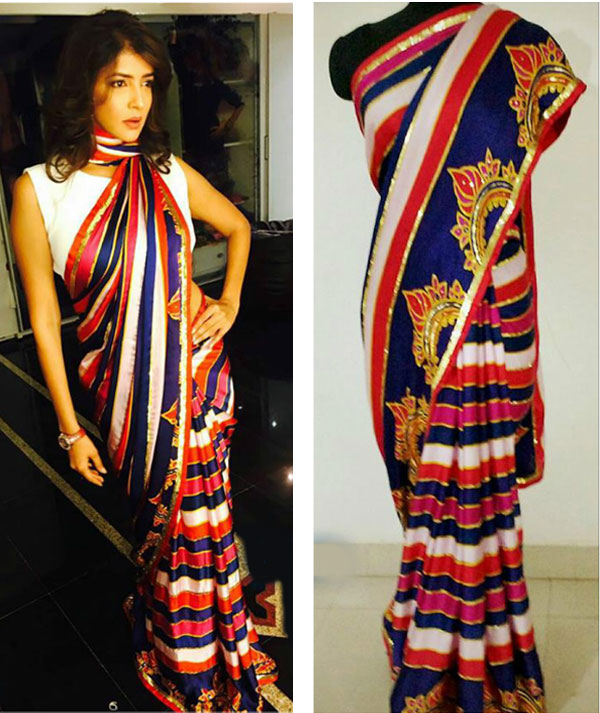 Lakshmi Manchu's striped look