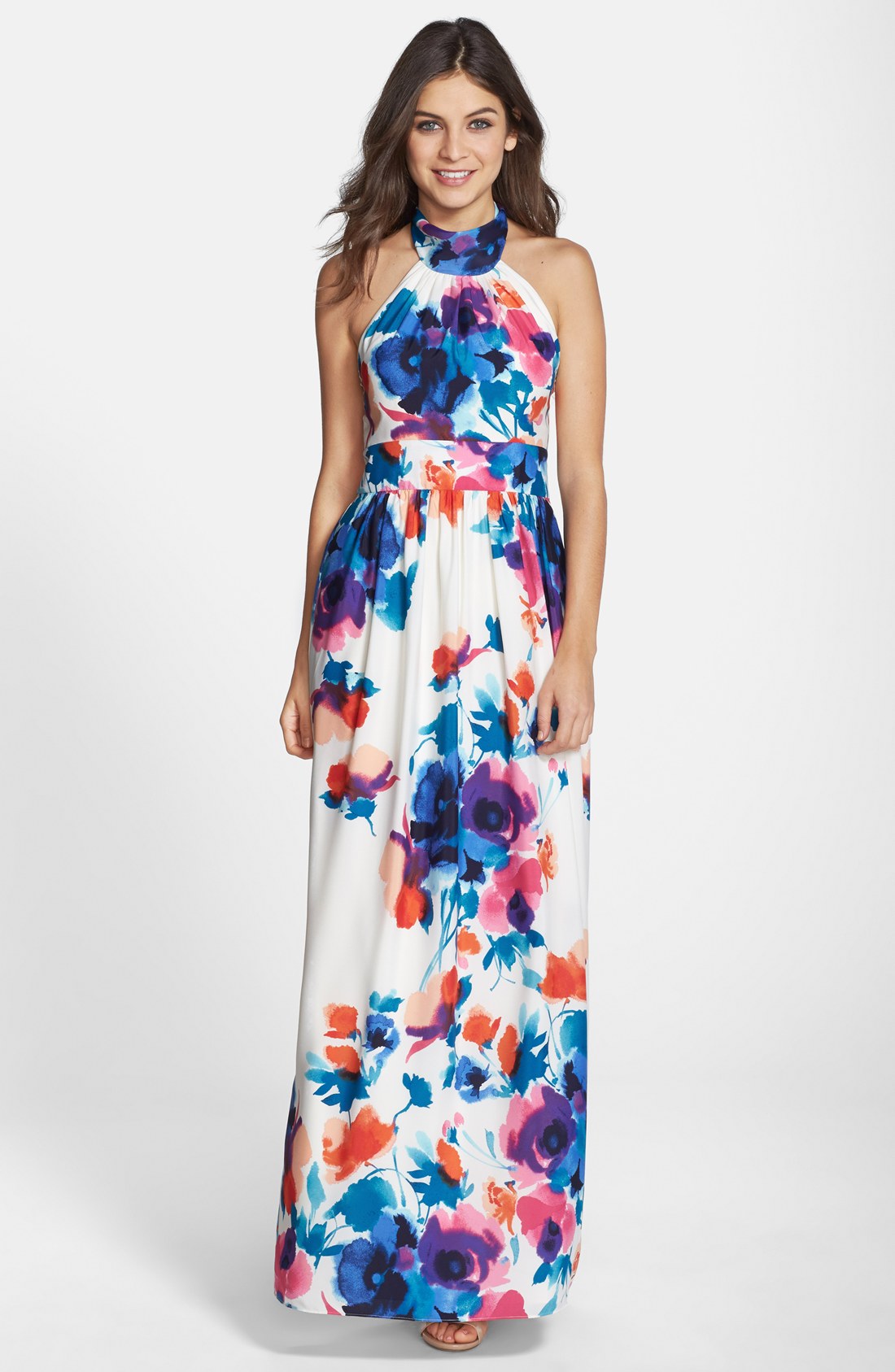 Another halter-neck maxi dress