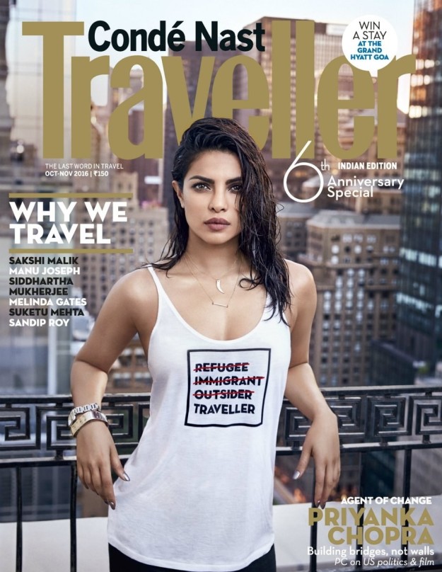 Priyanka's controversial slogan tee